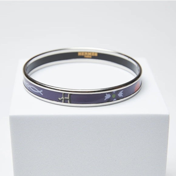 Hermes Jewelry - Sold out everywhere purple enamel Hermes bracelet